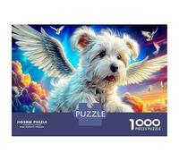 Chien ailé dans Le Cosmos 1000 Pièces Puzzle Premium Animal de Compagnie Chaleureux Puzzle Adultes Carton Extra-épais - Anti-Stress Voyage, Noël Cadeau 12+, pour Adultes Et Enfants 70x50cm/1000pcs