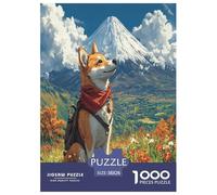 Chien Akita Puzzle 1000 Pièces Cadeau Unique Jeu Éduchatif Challenge Toy À De Qualité Supérieure Peinture Art pour Adultes Enfants 38x26cm/1000pcs