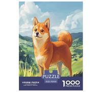 Chien Akita Puzzle 1000 Pièces Educa Jouet en Bois Divertissement Créatif Décoration Intérieure Jeu Éduchatif Challenge Toy pour Adultes Et Enfants À Partir De 12 Ans 70x50cm/1000pcs