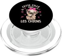 Chien Amour Maman Carlin Et Bébé Jeune PopSockets PopGrip pour MagSafe
