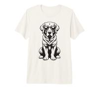 Chien Amusant Chesapeake Bay Retriever avec Lunettes de Soleil T-Shirt Haut de Gamme