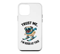 Chien Amusant de Ski pour Les Sports d'hiver Faites Confiance à Im Good At This Coque pour iPhone 12 Mini