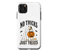 Chien Amusant d'halloween sans astuces Juste traite fantôme Halloween Coque pour iPhone 11 Pro Max