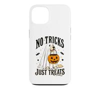 Chien Amusant d'halloween sans astuces Juste traite fantôme Halloween Coque pour iPhone 13
