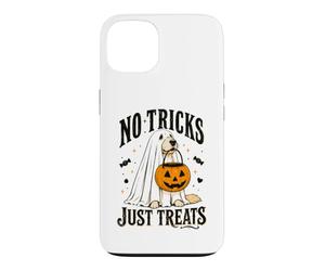 Chien Amusant d'halloween sans astuces Juste traite fantôme Halloween Coque pour iPhone 13