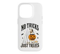 Chien Amusant d'halloween sans astuces Juste traite fantôme Halloween Coque pour iPhone 14 Pro