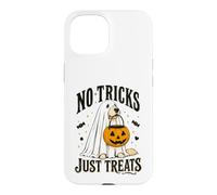 Chien Amusant d'halloween sans astuces Juste traite fantôme Halloween Coque pour iPhone 15