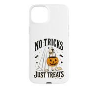 Chien Amusant d'halloween sans astuces Juste traite fantôme Halloween Coque pour iPhone 15 Plus