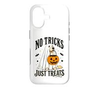 Chien Amusant d'halloween sans astuces Juste traite fantôme Halloween Coque pour iPhone 17