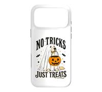 Chien Amusant d'halloween sans astuces Juste traite fantôme Halloween Coque pour iPhone 17 Pro Max