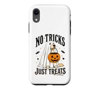 Chien Amusant d'halloween sans astuces Juste traite fantôme Halloween Coque pour iPhone XR