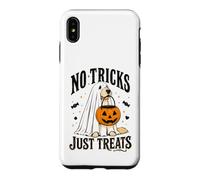 Chien Amusant d'halloween sans astuces Juste traite fantôme Halloween Coque pour iPhone XS Max