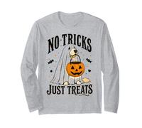 Chien Amusant d'halloween sans astuces Juste traite fantôme Halloween Manche Longue