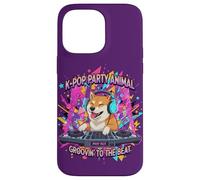 Chien Amusant Shiba Inu DJ K-Pop Party Coque pour iPhone 14 Pro Max