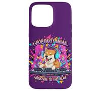 Chien Amusant Shiba Inu DJ K-Pop Party Coque pour iPhone 15 Pro Max