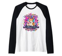 Chien Amusant Shiba Inu DJ K-Pop Party Manche Raglan