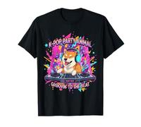 Chien Amusant Shiba Inu DJ K-Pop Party T-Shirt