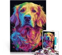 Chien Animal Néon Animal de Compagnie Ami Puzzle Adulte 1000 pièces Activité familiale Renforcer l'amour Entre Les Couples 38x26cm
