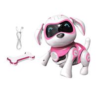Chien animé - Jouet robotique intelligent pour animaux de compagnie, boutons de commande fonctionnels électroniques, effets vocaux et sonores, mouvements réalistes | Ajustement sûr pour le compagnon