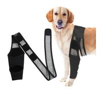 Chien Arrière Jambes Bretelles Canine Arrière Jarret Manches Joint Wraps avec des Sangles Pour les blessures articulaires, la protection contre les entorses et la guérison des blessures(L)