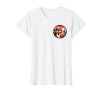 Chien au Japon Osaka T-Shirt Graphique avec Valeur, Femme, Blanc, M