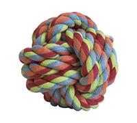 chien balle corde GLORIA - Taille 09/10 cm - Soins de la santé dentaire de votre chien - balle résistant - Très durable - Chien Jouets - Jouets corde - couleurs assorties