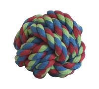 chien balle corde GLORIA - Taille 7-8 cm - Soins de la santé dentaire de votre chien - résistant à-Ball - Très durable - Chien Jouets - Jouets corde - couleurs assorties
