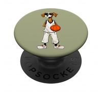 Chien Basketball/Joueur de Basket-Ball Chien PopSockets PopGrip Adhésif
