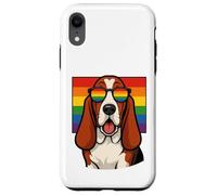 Chien Basset Hound, Gay Pride, Queer, LGBTQ+, Coque pour iPhone XR