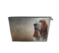 Chien Basset Hound, Trousse de Toilette Trousse de Maquillage Sac à cosmétiques Trousse de Toilette de Voyage Portable