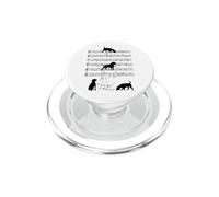 Chien Beagle Note de Musique Clef Musicien Chien Beagle Mignon PopSockets PopGrip pour MagSafe