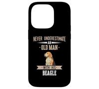 Chien Beagle Old Man Coque pour iPhone 14 Pro