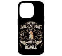 Chien Beagle Old Man Coque pour iPhone 14 Pro