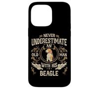 Chien Beagle Old Man Coque pour iPhone 14 Pro Max