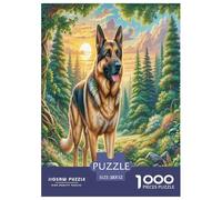 Chien Berger Allemand 1000 Pièces Puzzle pour Adultes Enfants, Parfait pour Les Amateurs De Puzzles, Cadeau d'anniversaire, Jeux Éducatif, Qualité Premium 52x38cm/1000pcs