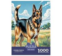 Chien Berger Allemand 1000 Pièces Puzzles pour Adultes, Défi Jouets, Cadeau d'anniversaire, Jeu Éducatif, Qualité Premium 70x50cm/1000pcs