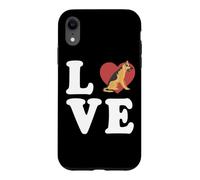 Chien Berger Allemand Amour épelé avec cœur Graphique Coque pour iPhone XR