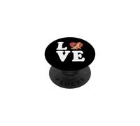 Chien Berger Allemand Amour épelé avec cœur Graphique PopSockets PopGrip Adhésif