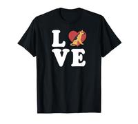 Chien Berger Allemand Amour épelé avec cœur Graphique T-Shirt