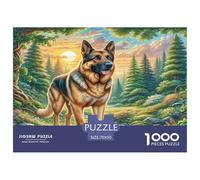 Chien Berger Allemand Puzzle 1000 Pièces pour Adultes Et Enfants À Partir De 12 Ans Jeu Cadeau Unique De Qualité Supérieure - Activité Familiale Parfaite 70x50cm/1000pcs