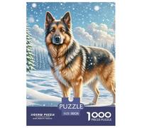 Chien Berger Allemand Puzzle 1000 Pièces pour Enfants Divertissement Créatifs Jeu Difficile pour Les Classique Cadeaux 38x26cm/1000pcs