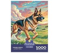 Chien Berger Allemand Puzzle 1000 Pièces Puzzles Cadeau Unique Jeu Relaxant Détente Collection Adultes Et Enfants À Partir De 12 Ans 38x26cm/1000pcs