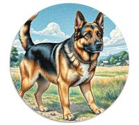 Chien Berger Allemand Puzzle Rond 1000 Pièces Enfants Parfait Encastrement Qualité Supérieure Impossible Difficile Entertainment' Artist Art 1000pcs (67.5x67.5cm)