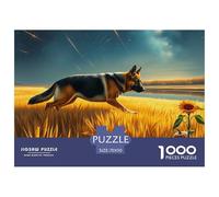 Chien Berger Allemand Puzzles 1000 Pièces pour Adultes sur Le Thème De Animaux Pet De Qualité Supérieure Jeu Éduchatif Activité Familiale Parfaite Art Classique 70x50cm/1000pcs