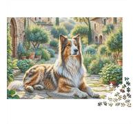 Chien Berger anatolien 1000 Pièces Puzzle Impossible Belle Décoration Familiale Chien dans Le Jardin Puzzle Jouets De Difficiles pour Adultes 52x38cm/1000pcs