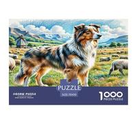 Chien Berger anatolien Puzzle Amusant Divertissement Créatif Pièces Parfaitement Assorties 1000 Pièces Cute Animaux Casse-tête Qualité Premium pour Adultes 70x50cm/1000pcs