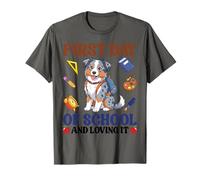 Chien Berger Australien Premier Jour d'école et l'aimer T-Shirt