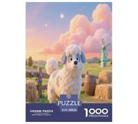 Chien Berger Blue Bay 1000 Piece Jigsaw Puzzles for Adults Perfect for Relaxation Jigsaw Puzzle Chien de Compagnie Home Decoration for The Whole Family 38x26cm/1000pcs