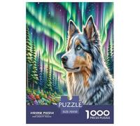 Chien Berger Blue Bay 1000 Piece Puzzle Games for Adults Fun, Challenging & Brainteasing Jigsaw Puzzle Chien de Compagnie Home Decoration for The Whole Family 70x50cm/1000pcs