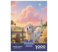 Chien Berger Blue Bay 1000 Piece Puzzle Games for Adults Jigsaw Puzzle Chien de Compagnie Home Decors for The Whole Family 70x50cm/1000pcs